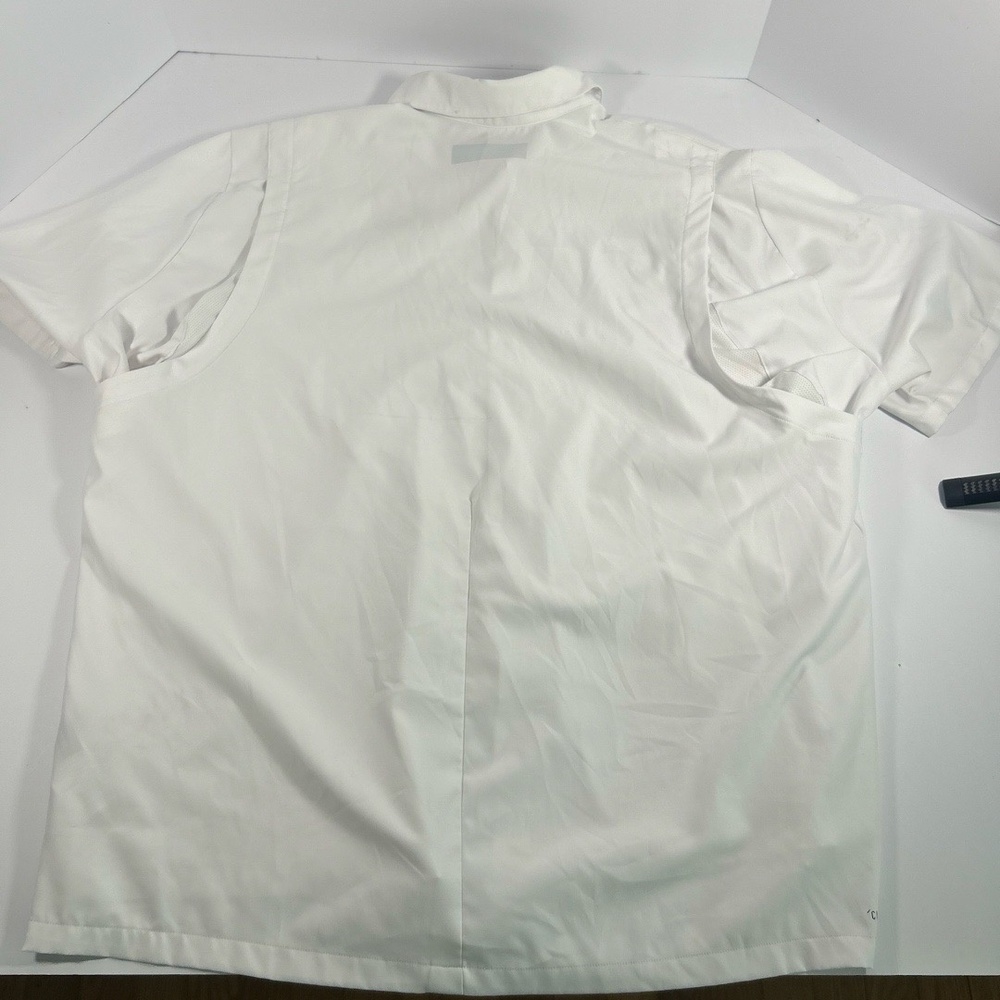 Adidas Polo Shirt Mens Size 2XL White w/ maroon Tigers Logo Athletic Fanwear - Picture 12 of 15